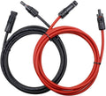 30FT Black Red 10AWG Solar Panel Extension Cable Set of 2 T78424