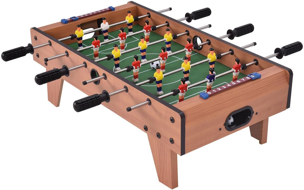 27 Foosball Table Wooden Soccer Game Table Top Z62436