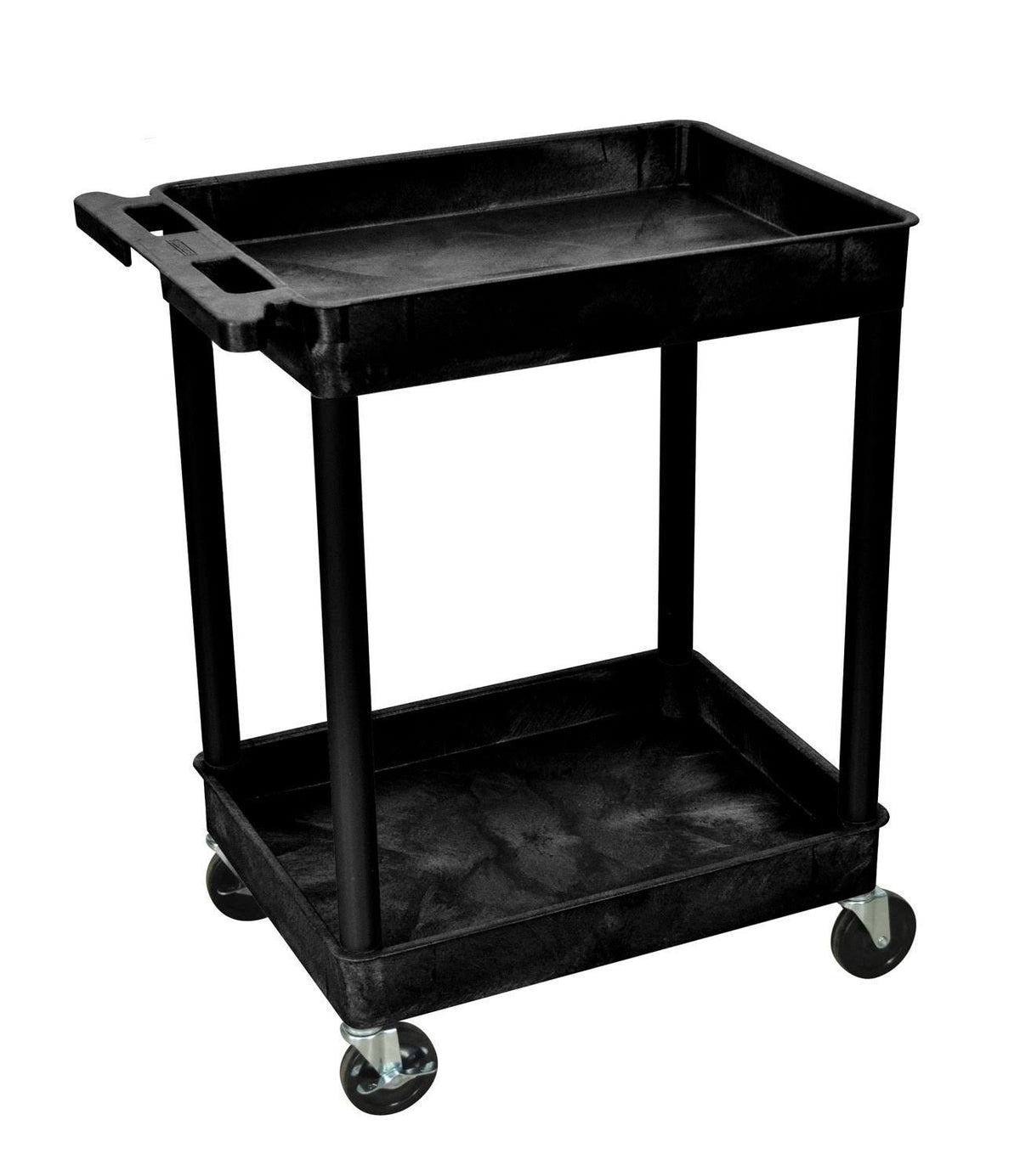 Black 2 Shelves Utility Cart S69749