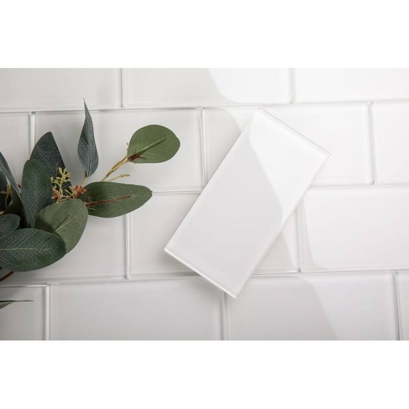 Alabaster 3x6 Glass Subway Tile M1146