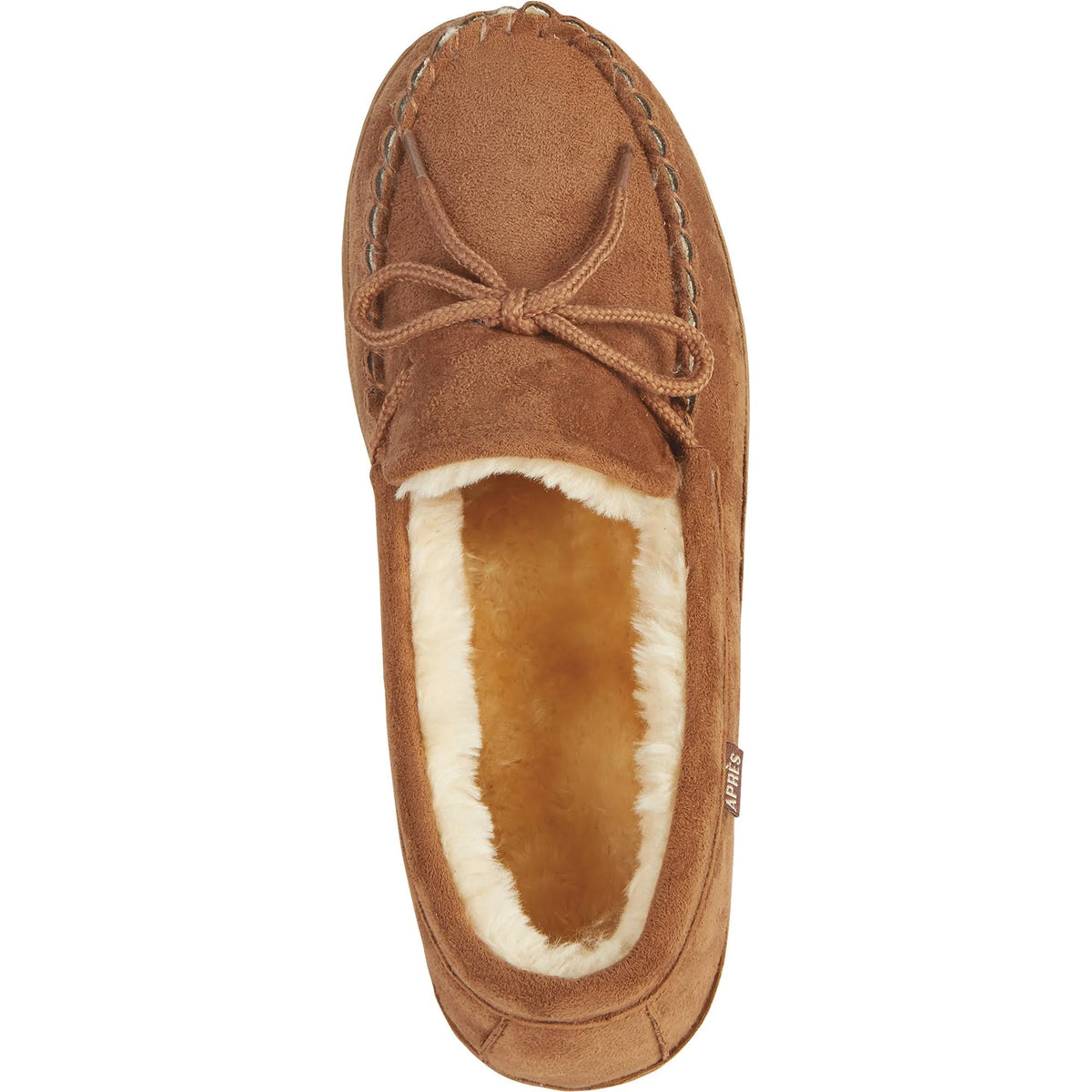 Brown Fleece Moccasins F97139