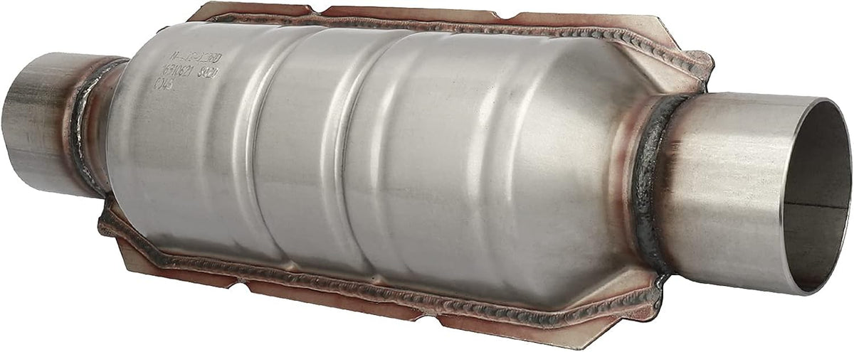 2.5 Inlet/Outlet Universal Catalytic Converter with O2 Port & Heat Shield X5000