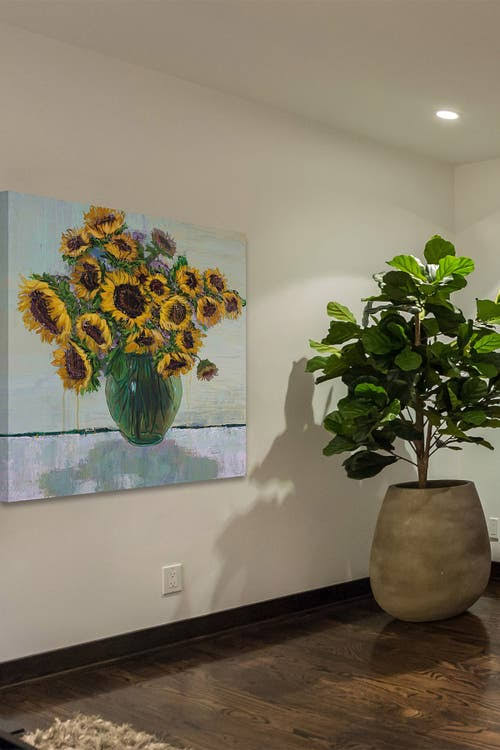 Painting Print on Wrapped Canvas 12x22 V550551