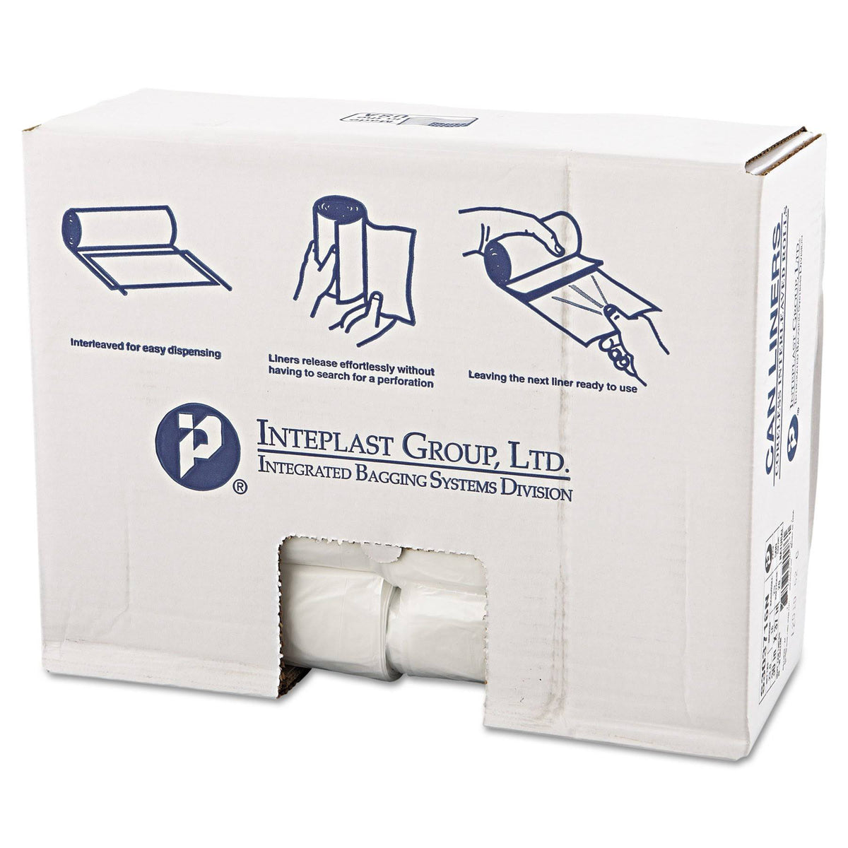 30 Gallon High Density Can Liner, 16 Micron Clear U506