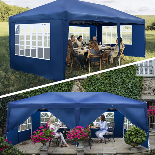 10' x 20' Pop Up Canopy Tent with 4 Side Walls H87173