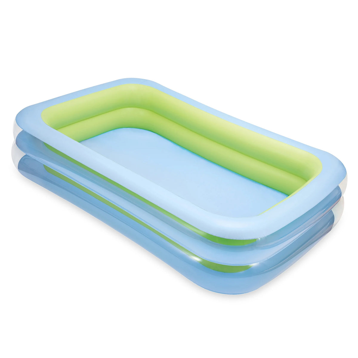 Blue Inflatable Rectangular Swimming Pool X209782
