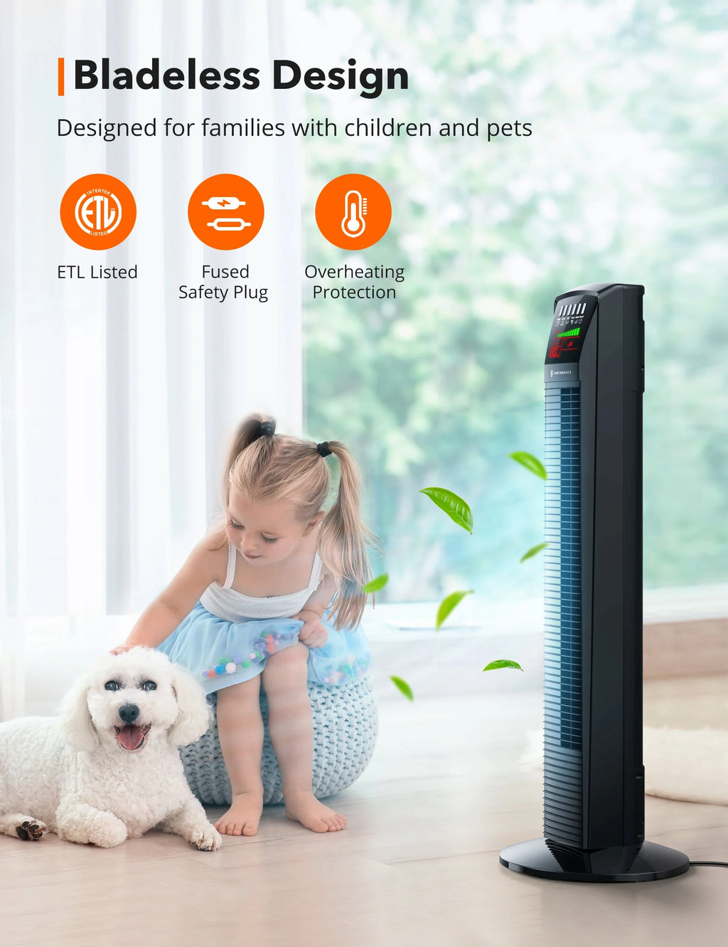 Oscillating Tower Fan with Remote A64915