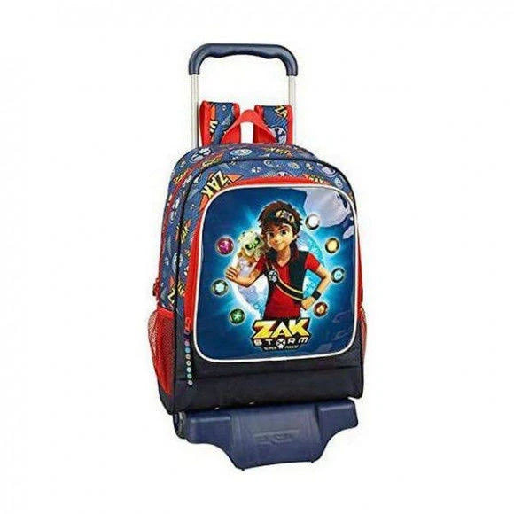 School Rucksack with Wheels Navy Blue D403881