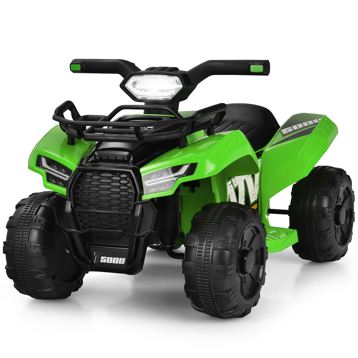 6V Kids ATV Quad Electric Ride On Car with LED Light Black P10249