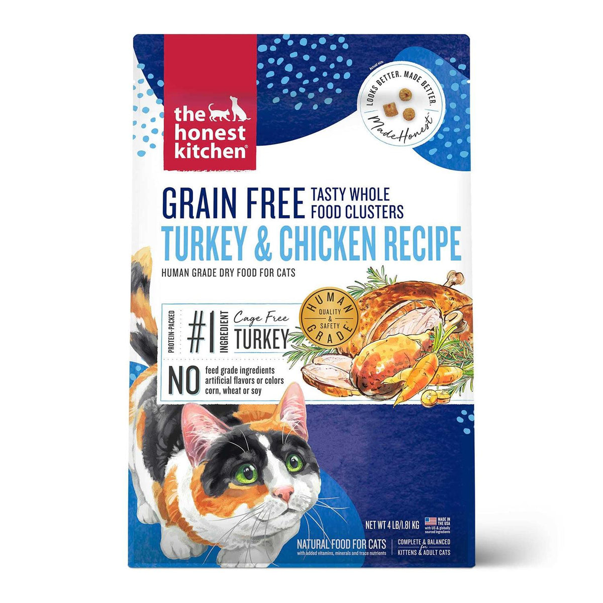 Grain-Free Turkey Chicken Dry Cat Food V71460