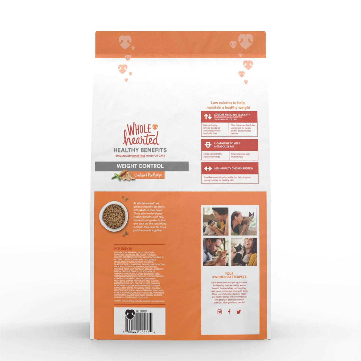 Grain-Free Weight Control Chicken and Pea Recipe Dry Cat Food P9438