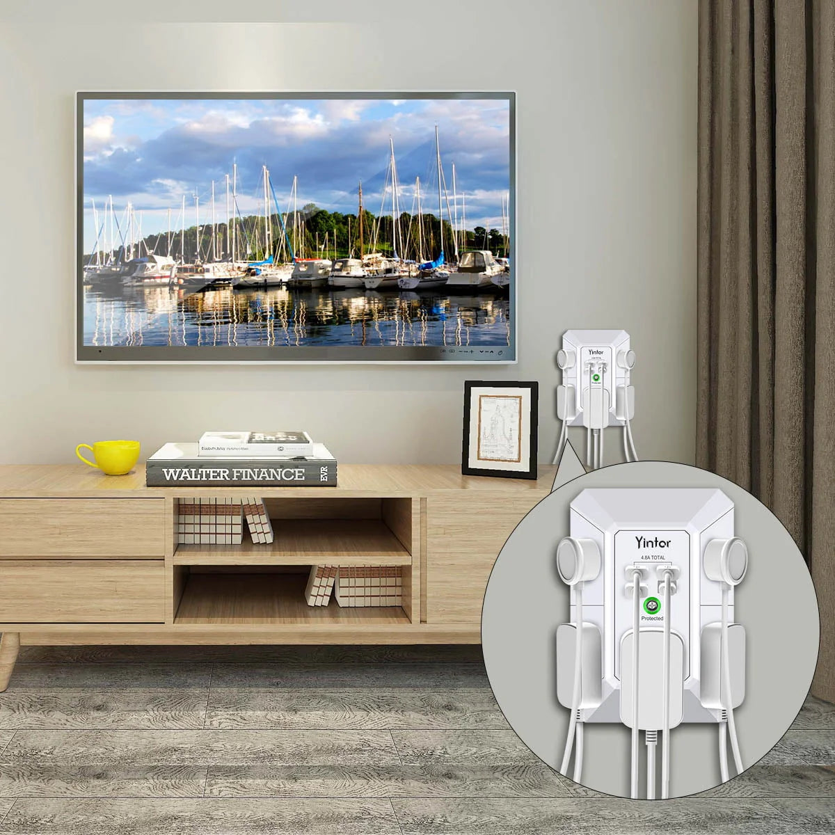 5 Outlets 4 USB Ports Surge Protector W640003