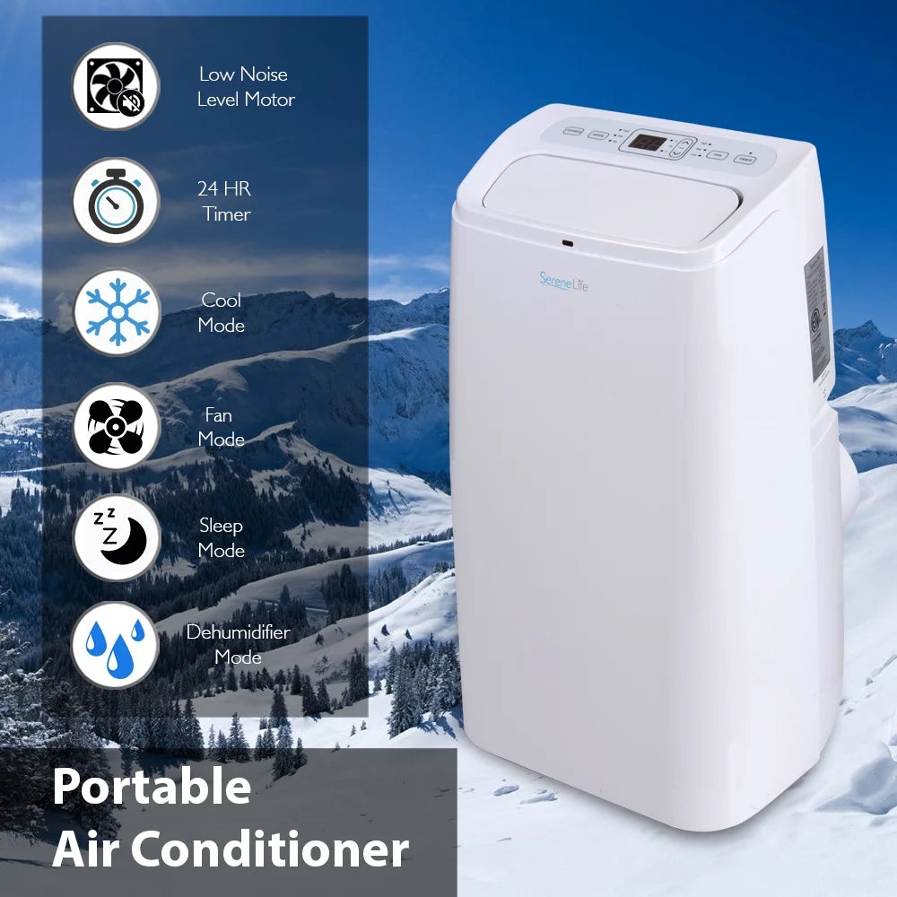 12,000 BTU Portable Air Conditioner with Dehumidifier and Fan Modes J36871