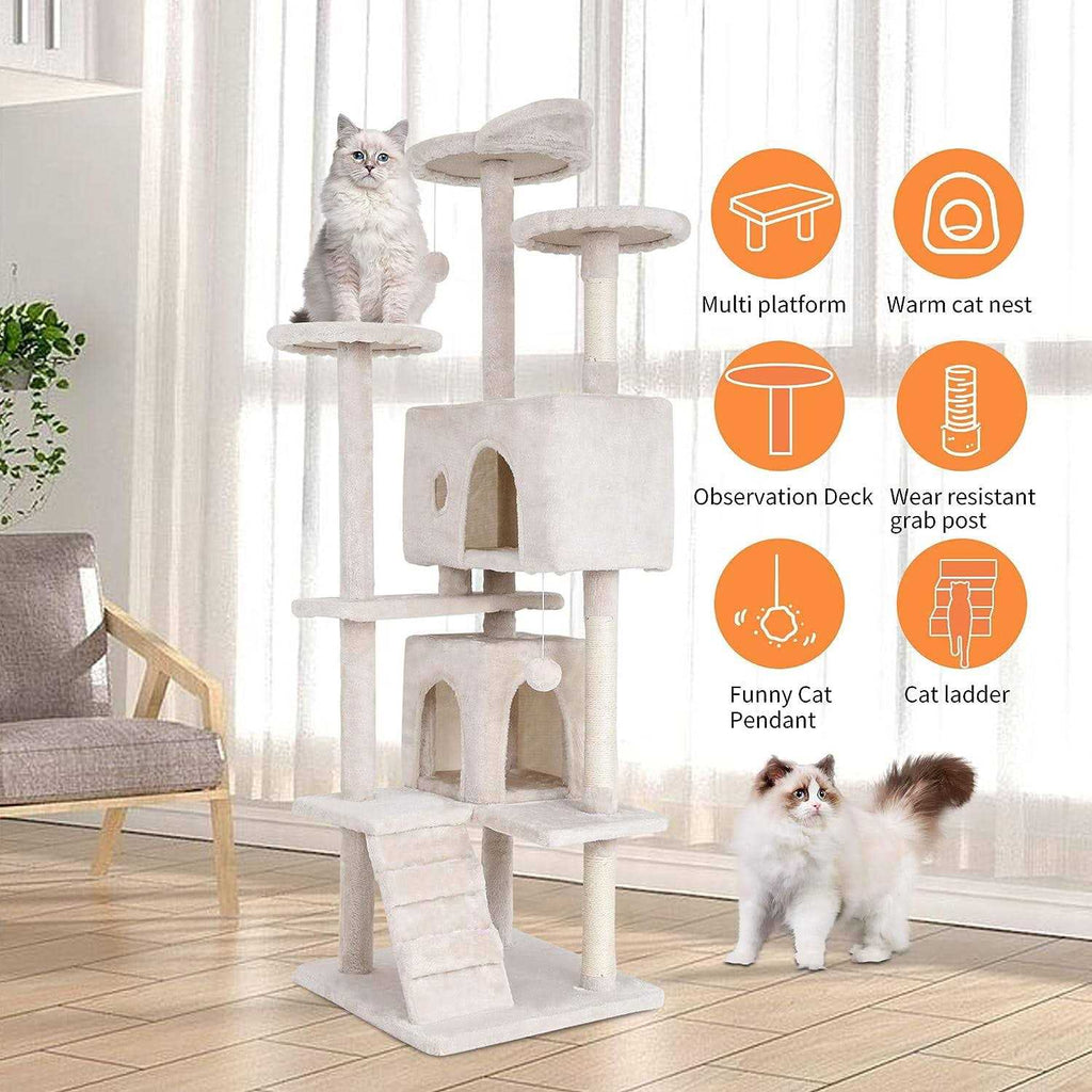 70-in Cat Tree Tower with Scratching Post S7426