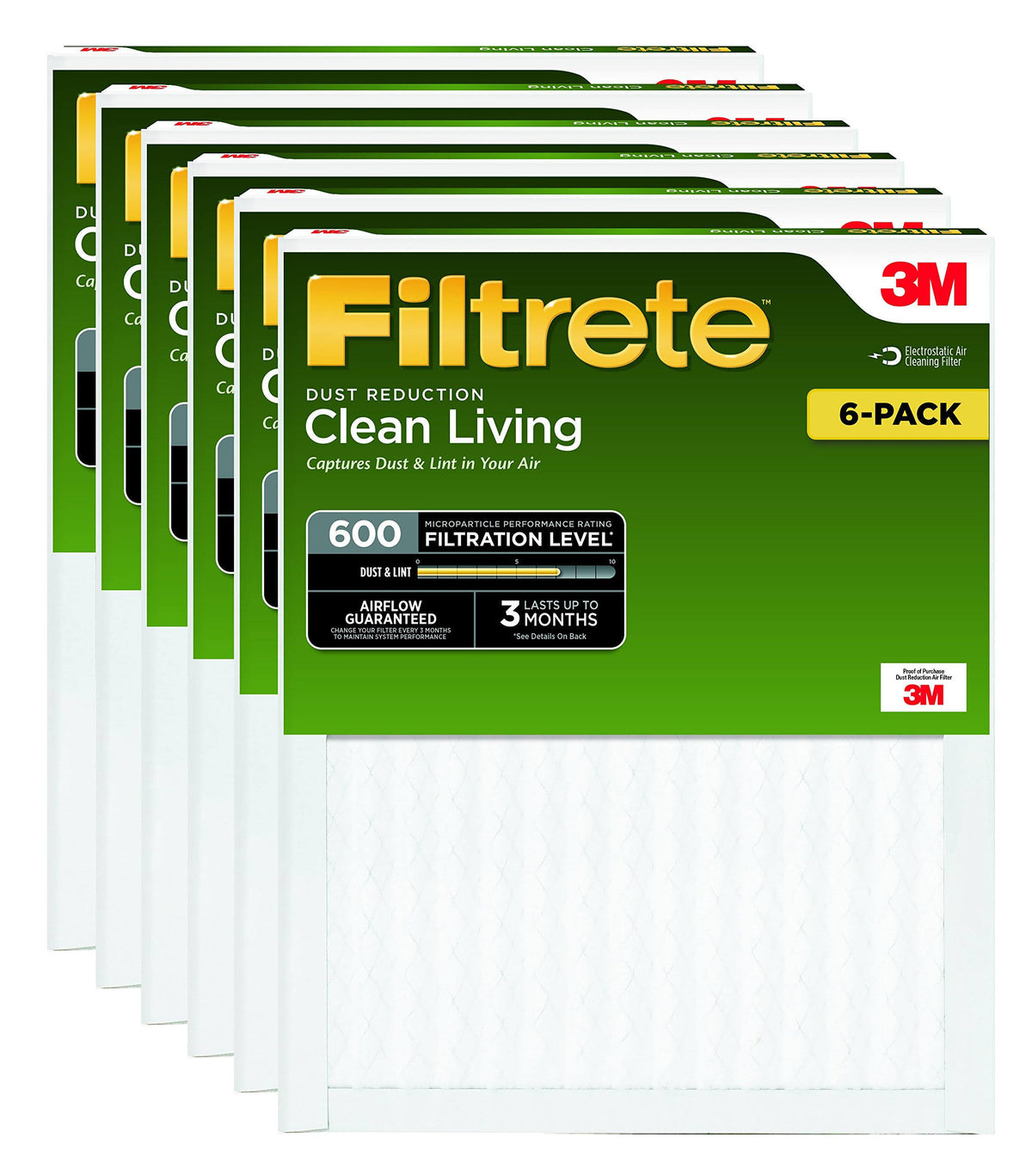 12 x 24 x 1-Inches 6-Pack Dust Reduction R9445