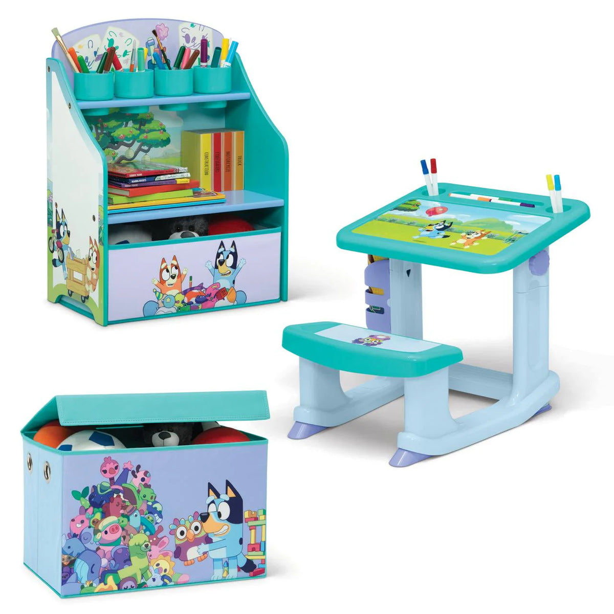 3-Piece Toddler Art & Play Room-in-a-Box J832668