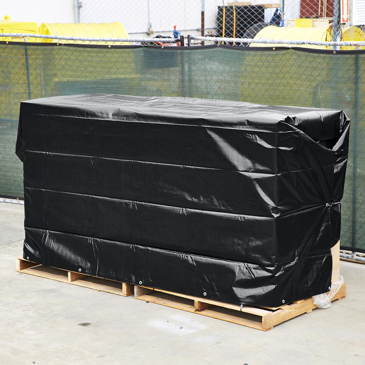 10 ft. x 12 ft. Silver and Black Weather-Resistant Tarp X302