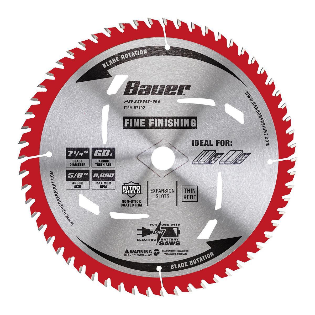 7-1/4 in. 60T Circular Saw Blade D2204