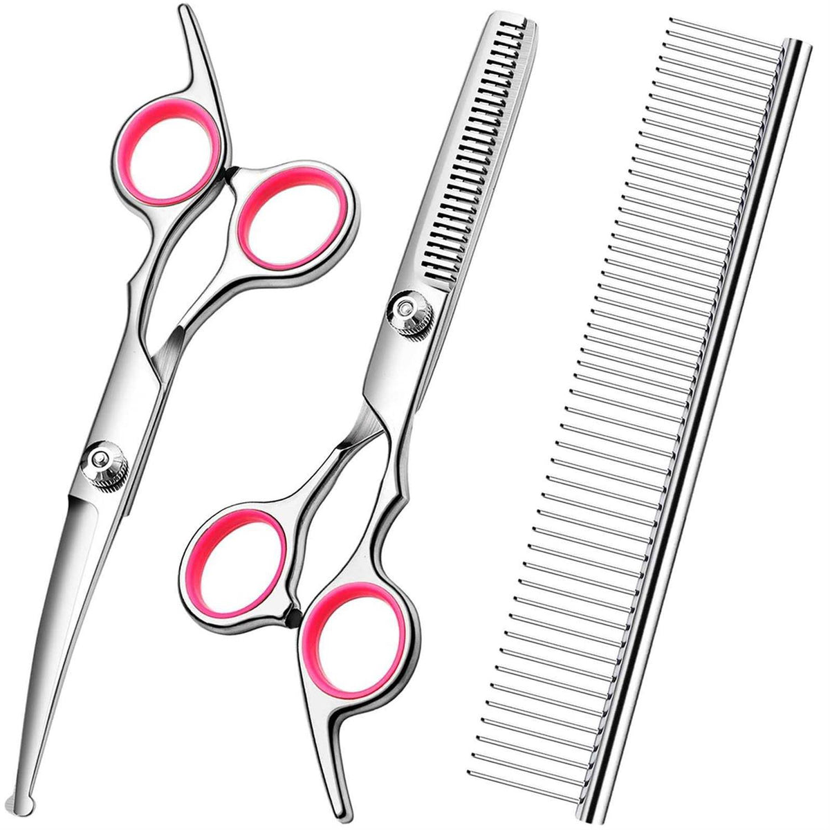 Dog Grooming Scissors with Safety Round Tips Stainless Steel F858444