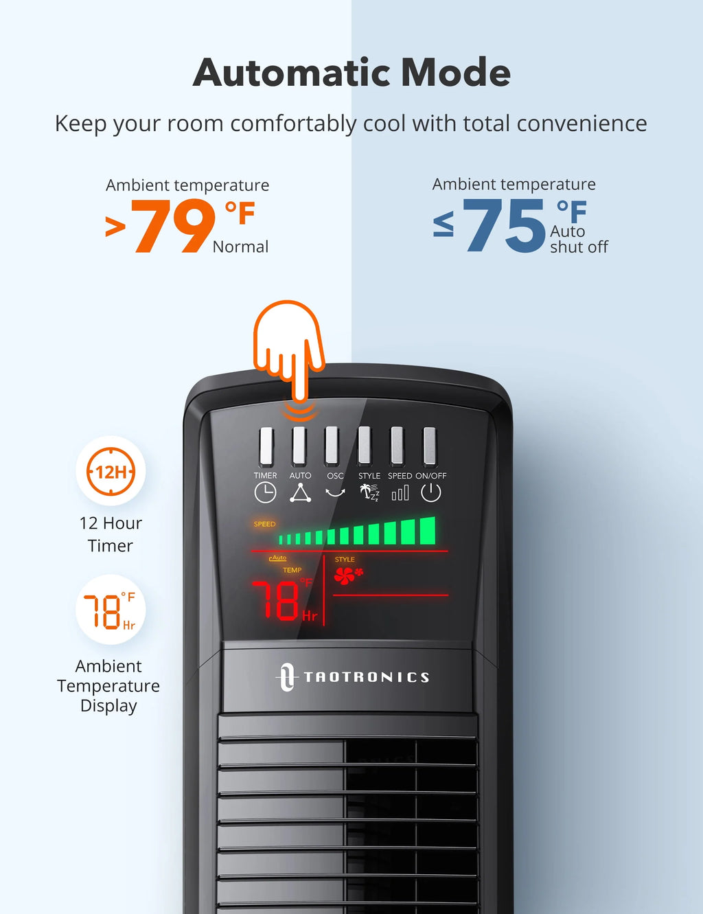 Oscillating Tower Fan with Remote A64915