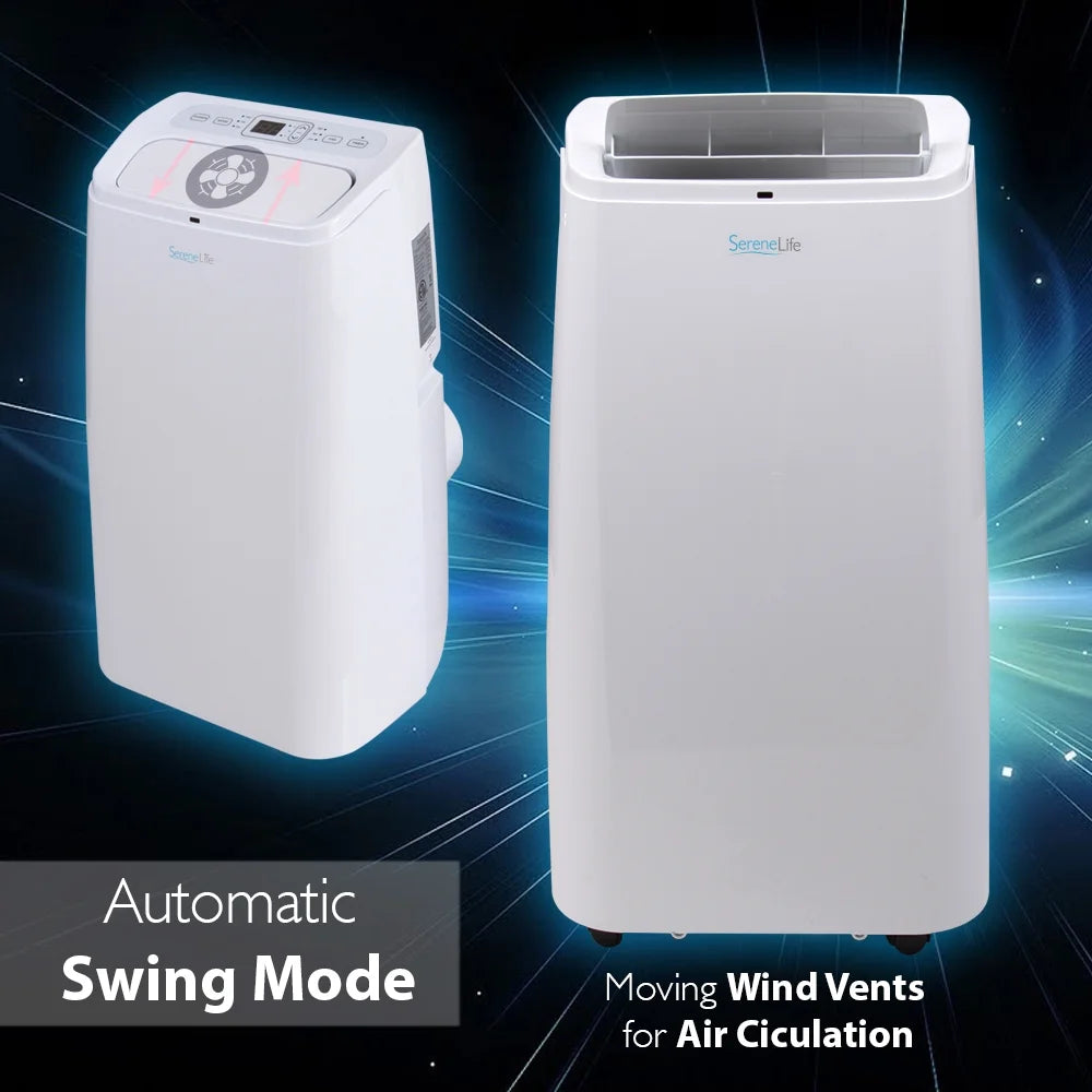 12,000 BTU Portable Air Conditioner with Dehumidifier and Fan Modes J36871