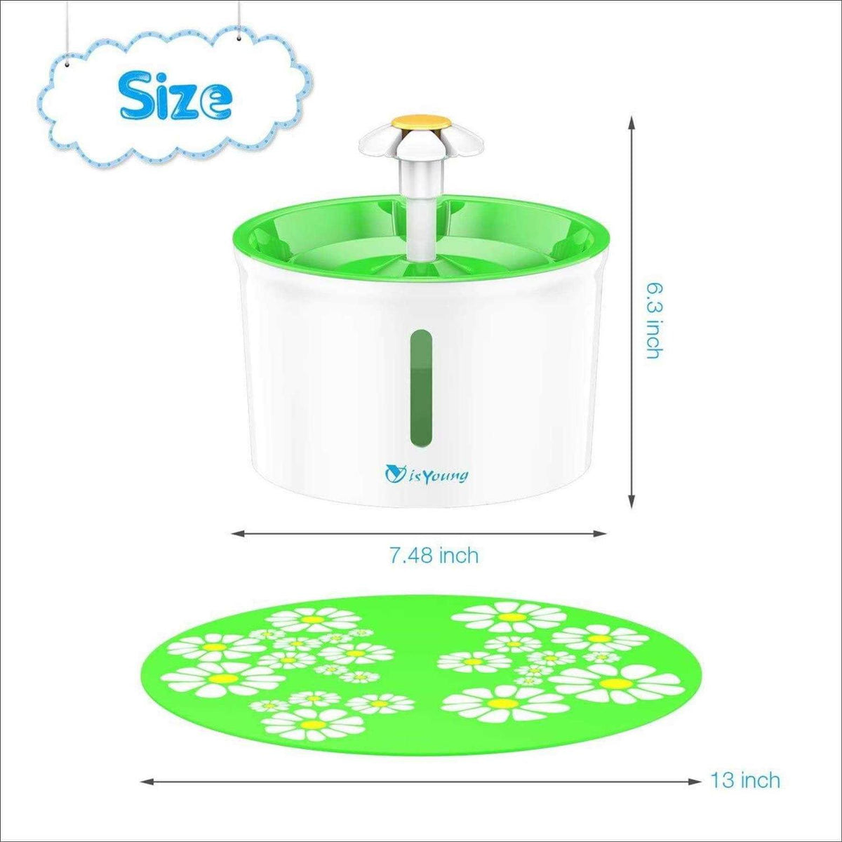 1.6L Automatic Pet Water Fountain B15264