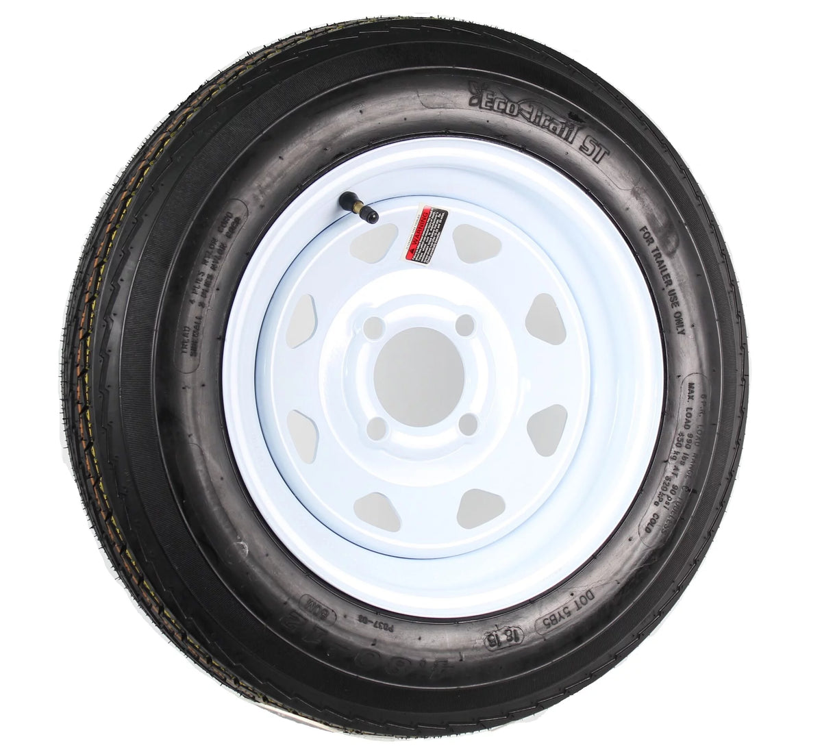 480-12 4 Lug Trailer Tire On Rim I585