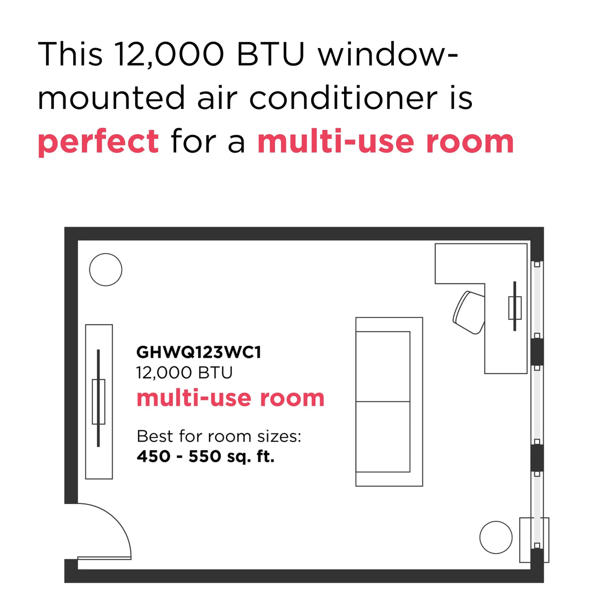 8000 BTU Inverter Window Air Conditioner O9746