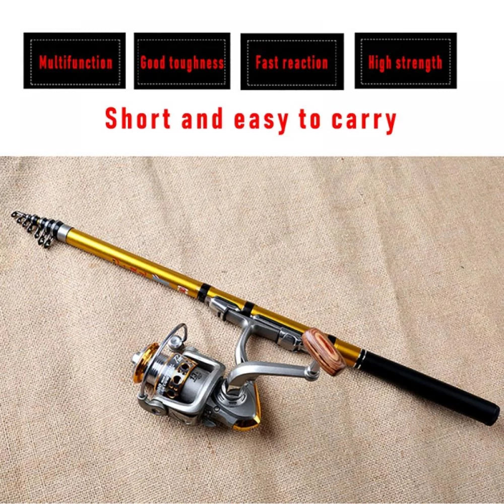 Telescopic Spinning Fishing Rod U496